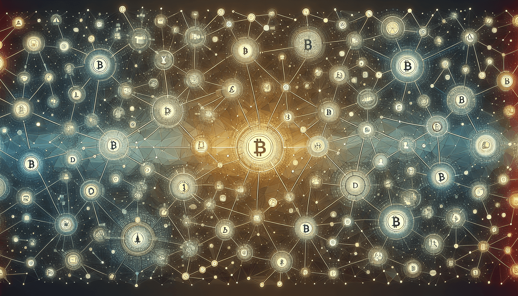 crypto affiliate marketing concept illustration