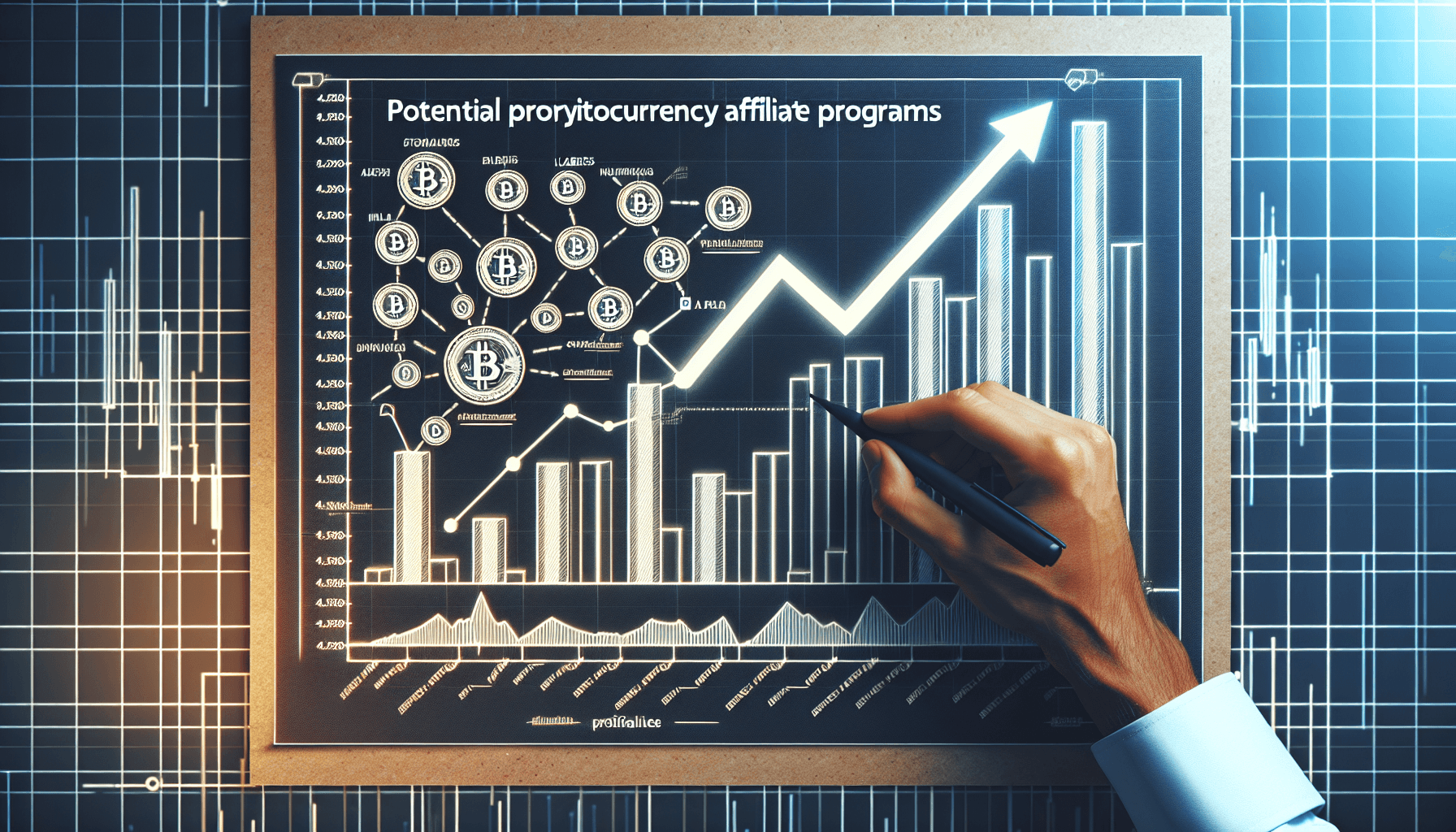 Chart showing profitability potential of crypto affiliate programs
